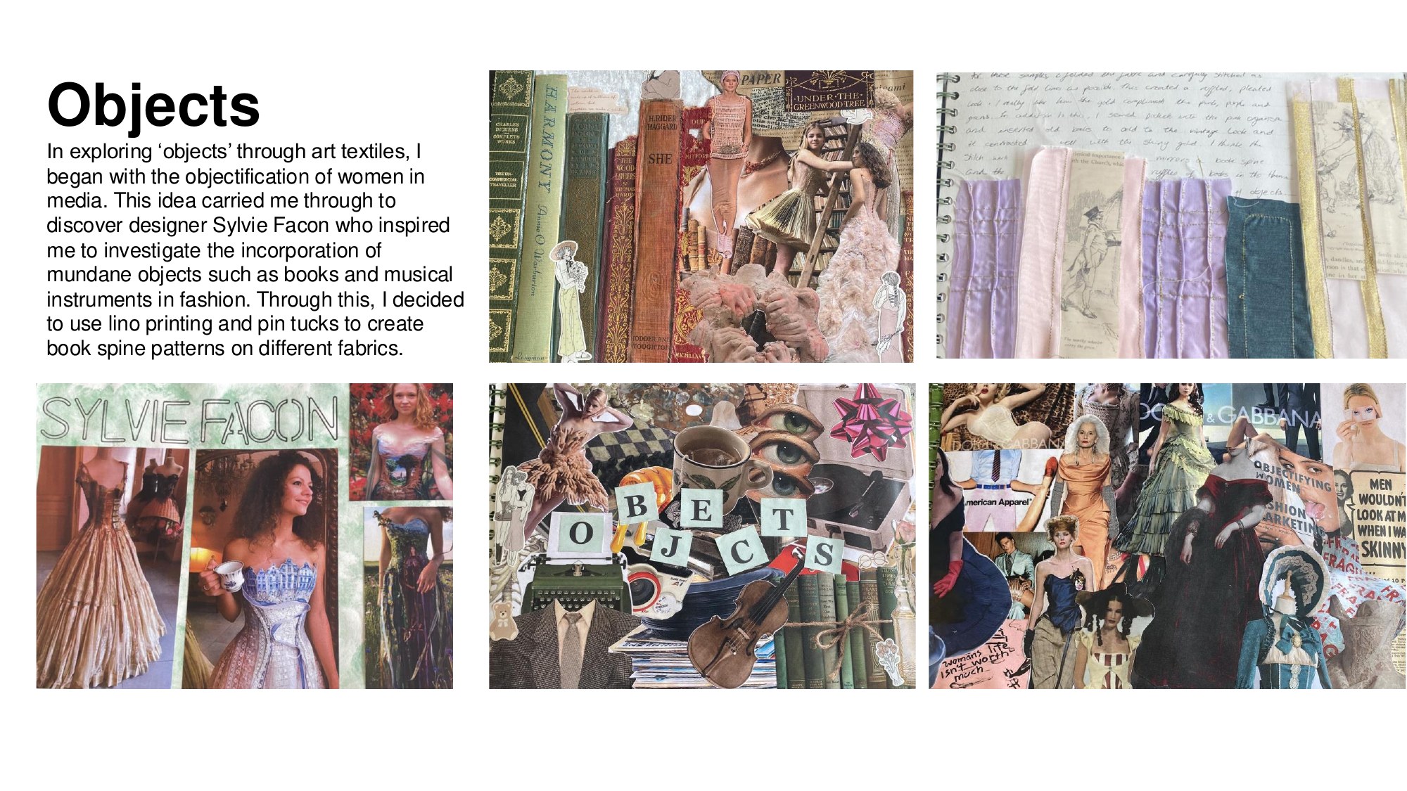 Objects research page.