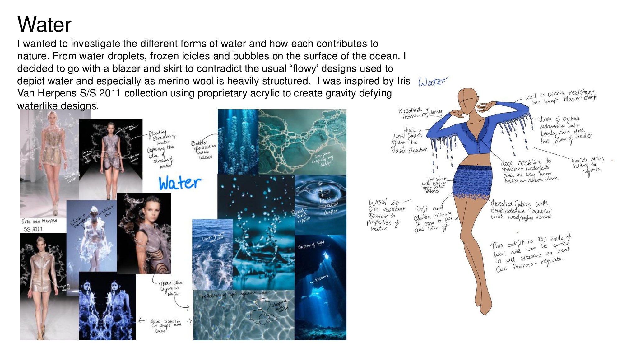 Water concept design development.